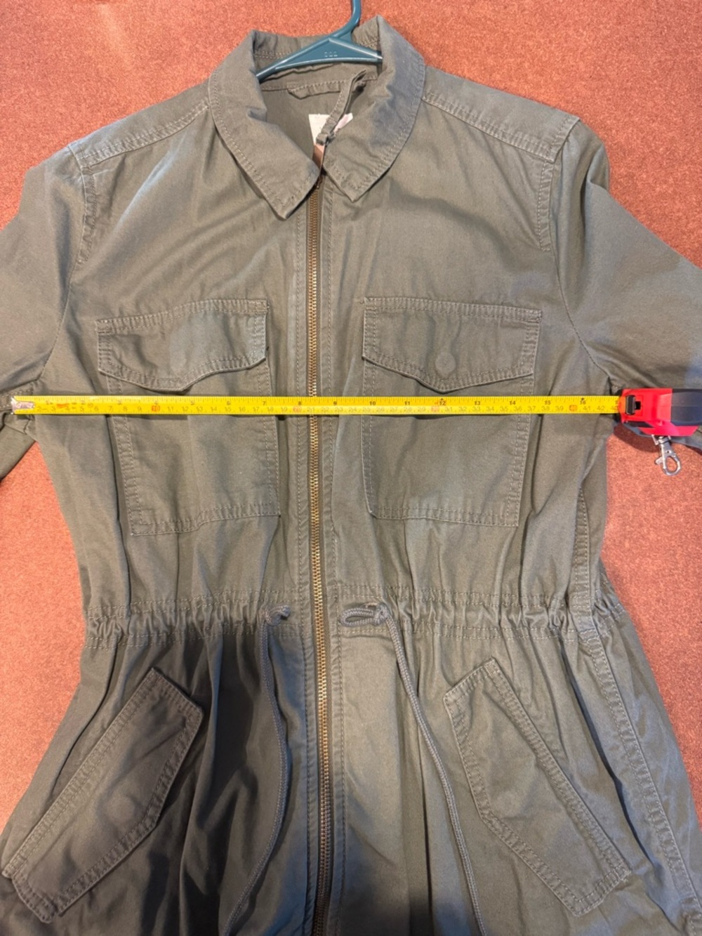 GAP Olive Green Utility Drawstring Jacket - Picture 15 of 16